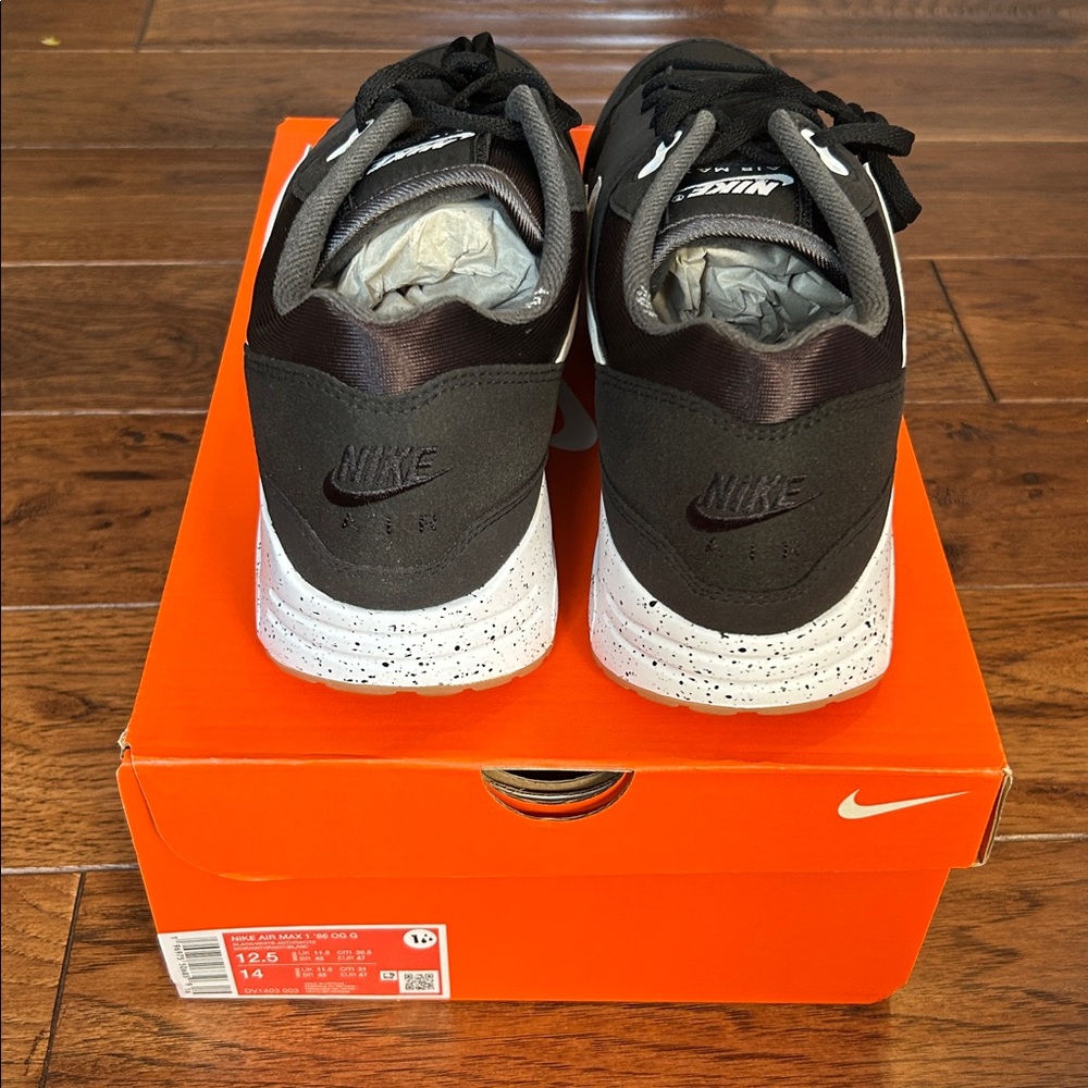 Nike Black and White Air Max 1 ‘86 OG G - Picture 3 of 6